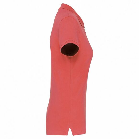 Kariban Womens/Ladies Pique Polo Shirt / True Coral - Picture 3 of 3